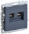 BRITE Розетка двойная RJ11+RJ45 кат.5E РК/Т12-БрМ маренго