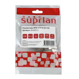 Коннекторы 8P8C F/UTP Cat.5e (RJ-45) (10 pcs) (DIY)