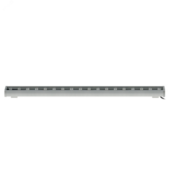 Прожектор светодиодный линейный ULF-L52-18W/2700K/L100 220V IP65 SILVER 1000мм Теплый (2700К) 1620Лм Алюминий