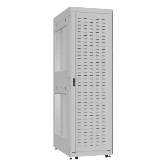 Шкаф серверный 52U 800х1200 передняя дверь: протект IP41. задняя дверь: без. боковые панели: перфорированные. цвет: серый RAL7035 