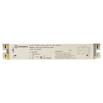ECG T8 2X15W 20 000h 238x36x30mm IP20 - ЭПРА для люминесцентной лампы Т8 LEDVANCE