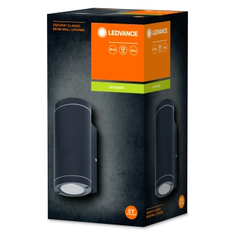 ENDURA CLASSIC GU10 BEAM WALL UP+DOWN DARK GREY IP44 - Уличный настенный светильник БРА LEDVANCE