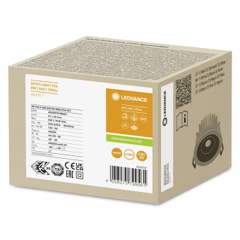 SPOT FIX 8W/940 DIM (Отсечка) 36° IP44 720Lm d81(68)x42 DIP-переключатель - Светодиодный встраиваемый светильник LEDVANCE