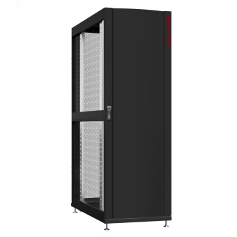 Шкаф серверный 42U 600х1070 передняя дверь: одностворчатая глухой металл IP51. задняя дверь: одностворчатая перфорированная IP20. боковые панели: без. цвет: черный RAL9005 