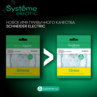 GLOSSA Розетка с заземлением в сборе белая