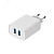 Устройство сетевое зарядное для iPhone, iPad 2 x USB, 5V, 2.4 A, белое,