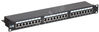 Патч-панель 1 юнит кат.5Е STP 24 порта (IDC Dual)