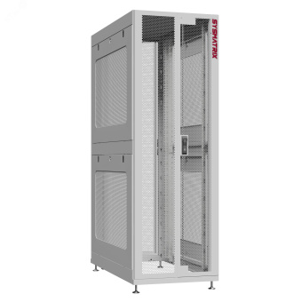 Шкаф серверный 24U 800х1200 передняя дверь: двустворчатая перфорированная IP20. задняя дверь: одностворчатая перфорированная IP20. боковые панели: перфорированные. цвет: серый RAL7035 