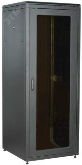 Шкаф сетевой 19' LINEA N 38U 800х800мм стеклянная передняя дверь задняя металлическая черный