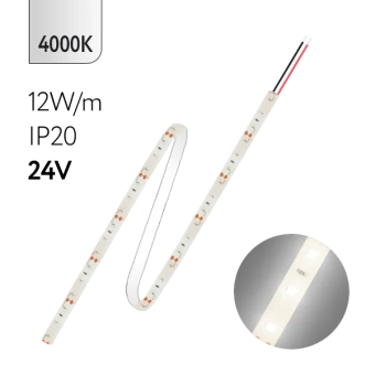 FL-Strip 2835 | 24V IP20 4000K 12W/m 1250Lm/m | Катушка - 5 метров | - Светодиодная лента FOTON LIGHTING