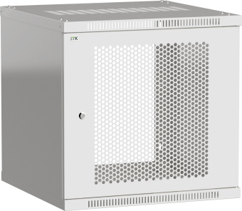Шкаф LINEA WE 9U 600x650мм дверь перфорированная серый