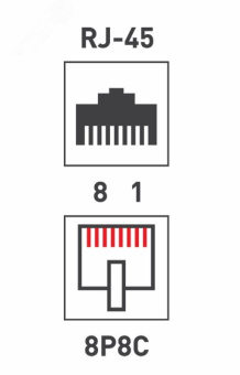 Проходник компьютерный RJ-45(8P-8C) cat 5e (гнездо-гнездо),