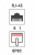 Проходник компьютерный RJ-45(8P-8C) cat 5e (гнездо-гнездо), Проходник компьютерный RJ-45(8P-8C) cat 5e (гнездо-гнездо),