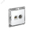 Розетка ATLASDESIGN двойная ТВ + компьютерная RJ45 категория 5Е белый Розетка ATLASDESIGN двойная ТВ + компьютерная RJ45 категория 5Е белый