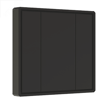 Панель кнопочная 2-х кл. пластиковый корпус черный DA2-SW-B2-PB