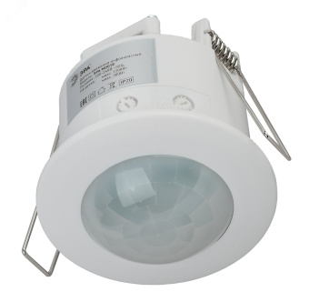 Датчик движения белый 1200Вт IP20 360гр 6М (50/1050) MD 018