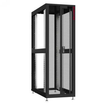 Шкаф серверный 45U 800х1070 передняя дверь: двустворчатая перфорированная IP20. задняя дверь: без. боковые панели: без. цвет: черный RAL9005 