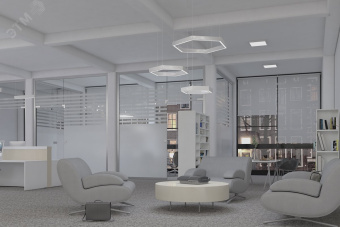 Светильник LED Effect СТРЕЛА R6 54Вт 3600лм 4000К IP20 КСС Д подвесные, DALI