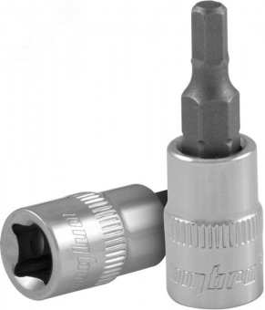 Насадка торцевая 3/8''DR с вставкой-битой шестигранной, H5