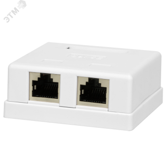 Компьютерная розетка 8P8C (RJ-45), FTP, Cat.5e, 2 порта