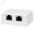 Компьютерная розетка 8P8C (RJ-45), FTP, Cat.5e, 2 порта Компьютерная розетка 8P8C (RJ-45), FTP, Cat.5e, 2 порта