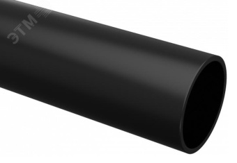 Труба гладкая ПВХ жесткая d16 мм (3 м) (156 м/уп) черная -Plast
