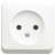 ЭТЮД Розетка наружная без заземления без шторок белая ЭТЮД Розетка наружная без заземления без шторок белая