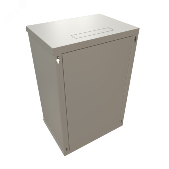 Шкаф настенный 19-дюймовый 19'' 22U 1086x600х600мм металлическая передняя дверь с замком серый RAL 7035 WRline''