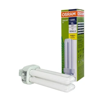DULUX D 18W/3000K G24d-2 (тёплый белый 3000К) - КЛЛ лампа OSRAM