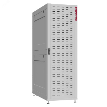 Шкаф серверный 48U 600х1200 передняя дверь: протект IP41. задняя дверь: без. боковые панели: глухой металл. цвет: серый RAL7035 