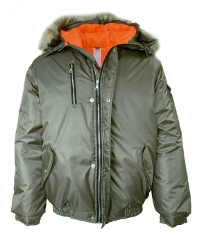 Куртка утеплённая мужская АЛЯСКА короткая цв. хаки 48-50 96-100/182-188