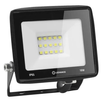 10W/4000K 230V IP65 1000Lm 110° 103x104x24mm RU - Светодиодный прожектор чёрный LEDVANCE FL ECO