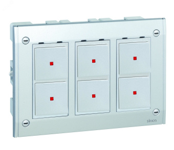Connect Рамка на 3 S-модуля к монтажной коробке SBM250, Сима Про, алюминий