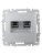BRITE Розетка компьютерная двойная RJ45 кат.5E РК10-2-БрА алюминий BRITE Розетка компьютерная двойная RJ45 кат.5E РК10-2-БрА алюминий