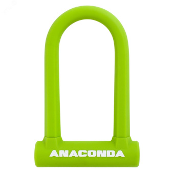 Замок навесной АВАНГАРД ANACONDA Т608 GREEN силикон с креплением на раму всепогодный