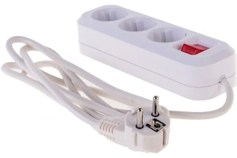 3х2м | 13А / 2990W / IP20 / С выключателем / С заземлением / ПВС 3х1 | - Удлинитель бытовой UNIVersal