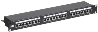 Патч-панель 1 юнит кат.5Е STP 24 порта (IDC Dual)