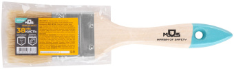 Кисть флейцевая, натур. cветлая щетина, деревянная ручка 1.5'' (38 мм)