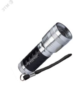 Фонарь ручной 1Вт LED/3xAAА/корпус алюминий/ремешок ручной,