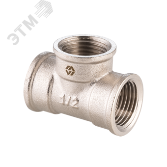 Тройник ВВВ 1/2'х1/2'х1/2' никелированный