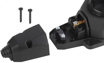 Колодка каучуковая с/з 3гн 16A IP44 черная        K-3e-B-IP44