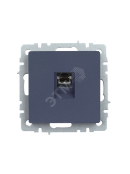BRITE Розетка компьютерная RJ45 кат.5E РК10-БрМ маренго