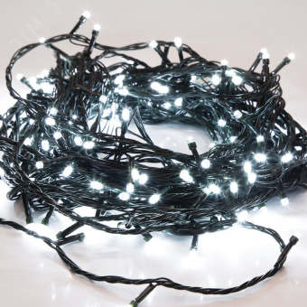 Гирлянда Твинкл Лайт 15 м, темно-зеленый ПВХ, 120 LED, белый
