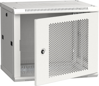 Шкаф LINEA W 9U 600x450 мм дверь перфорированная RAL7035