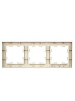 BRITE Рамка 3 поста РУ-3-БрКр бежевый