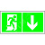 Знак безопасности BL-3517.E39''Указ. двери эвакуац. выхода (прав.)''
