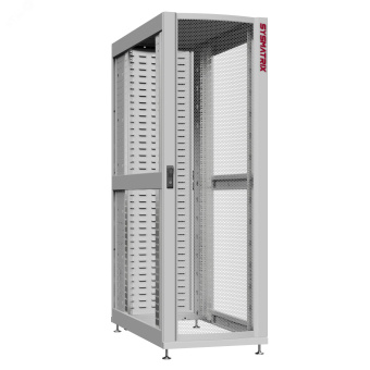 Шкаф серверный 48U 600х1070 передняя дверь: одностворчатая перфорированная IP20. задняя дверь: протект IP41. боковые панели: без. цвет: серый RAL7035 
