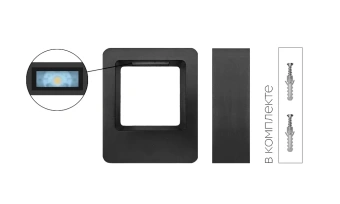 6W/3000K IP54 600Lm - Светодиодный настенный садово-парковый светильник FL-LED WallFrame FOTON LIGHTING