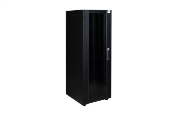Шкаф нап. 19', 36U 600х600, перед. дв. стек, задн. стен., мет, сер. DATAREX