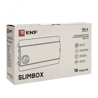Щит распределительный ЩРВ-П-18 SlimBox белая дверца IP41 PROxima